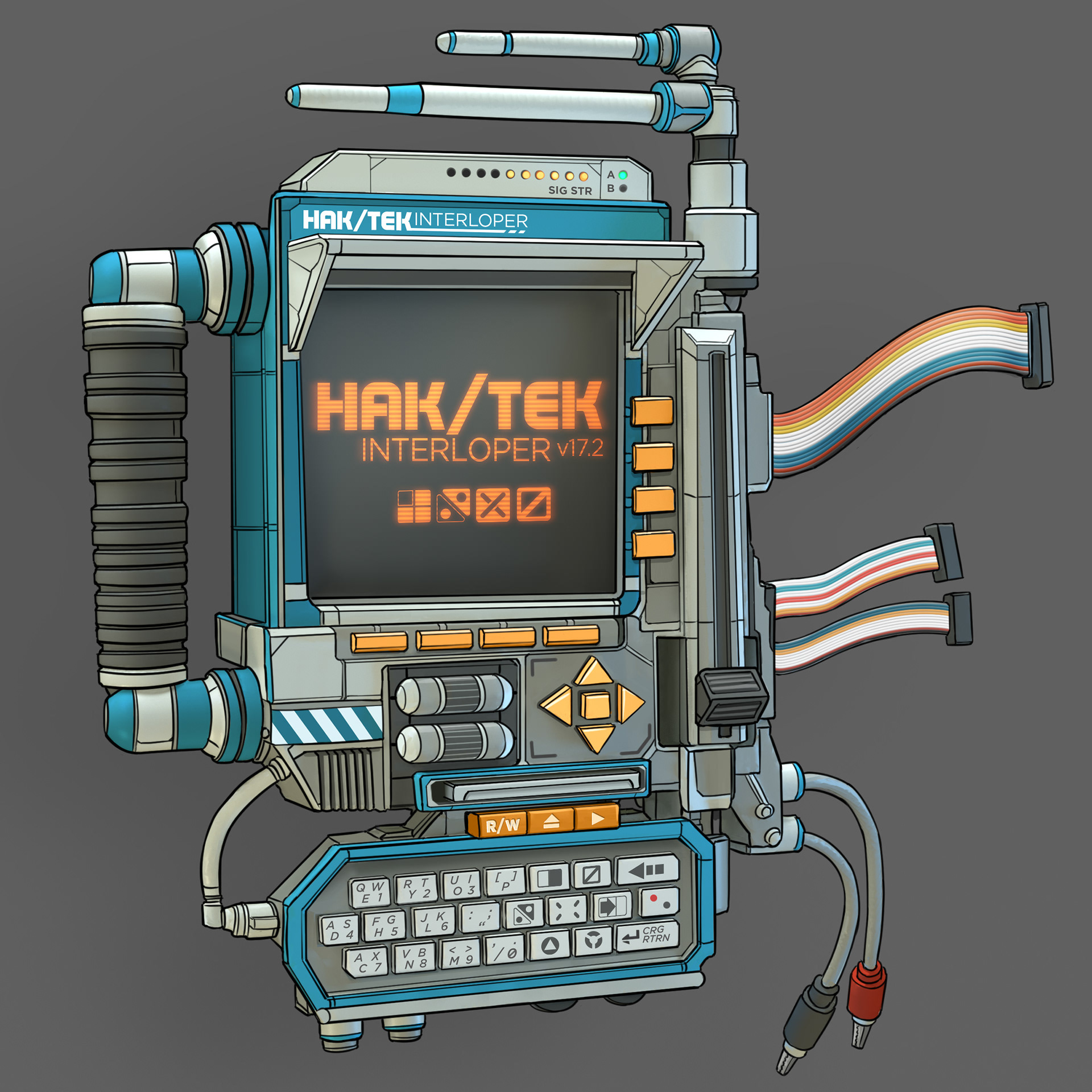 I followed up the sculpt with a paintover in Photoshop to figure out all of the details.