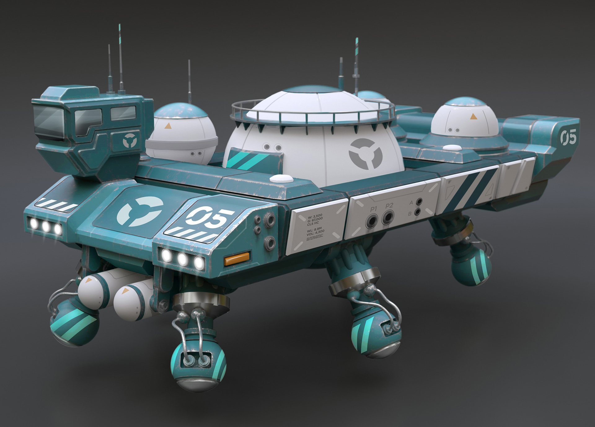 What's he hauling? Starship fuel, obviously. How's he floating? Repulsors!