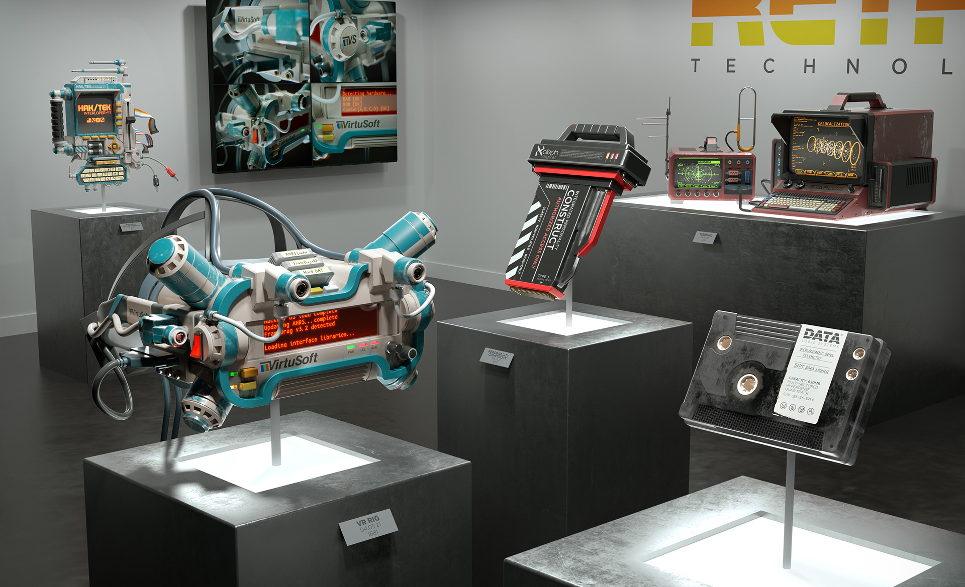 Retro tech from wall to wall!