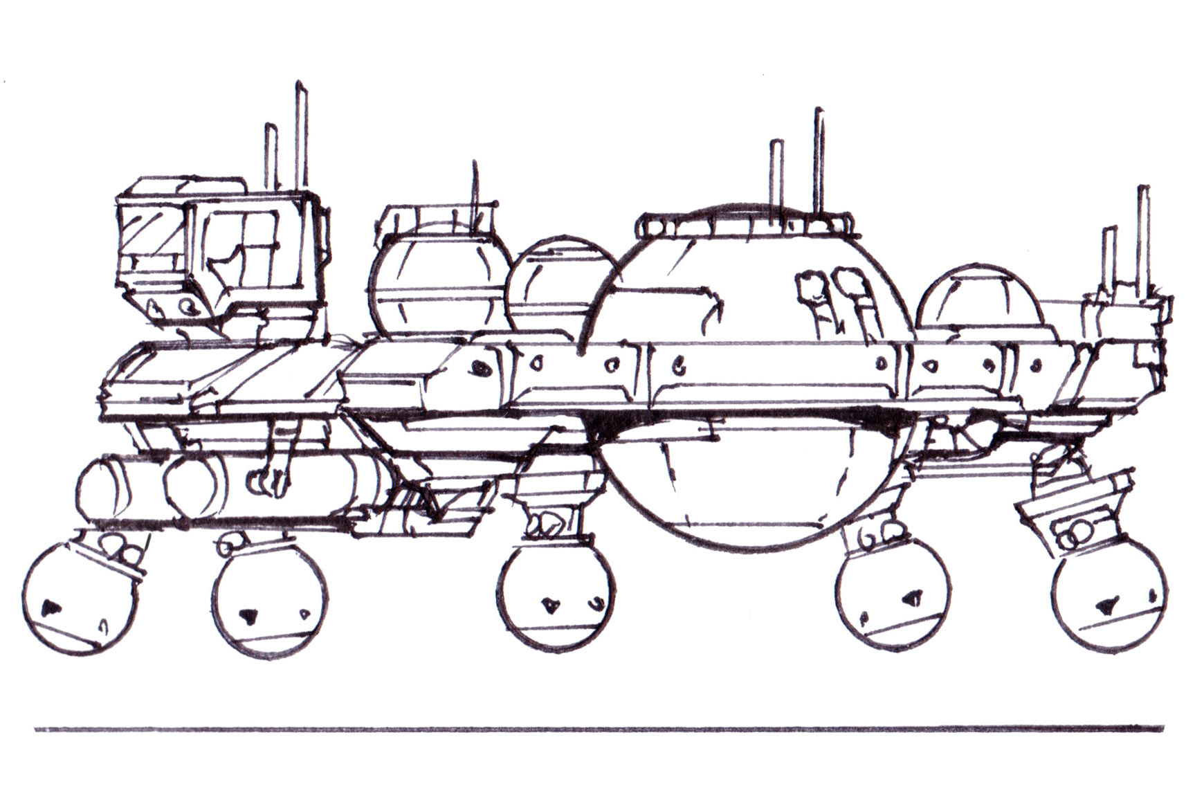 My original tanker sketch.