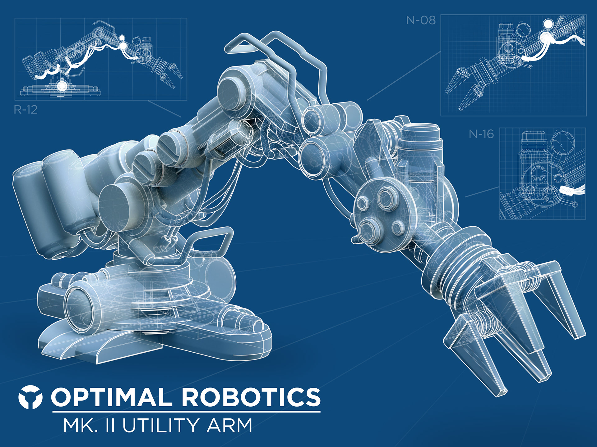 I then rebuilt it all in Cinema 4D and gave it this cool little technical document look.
