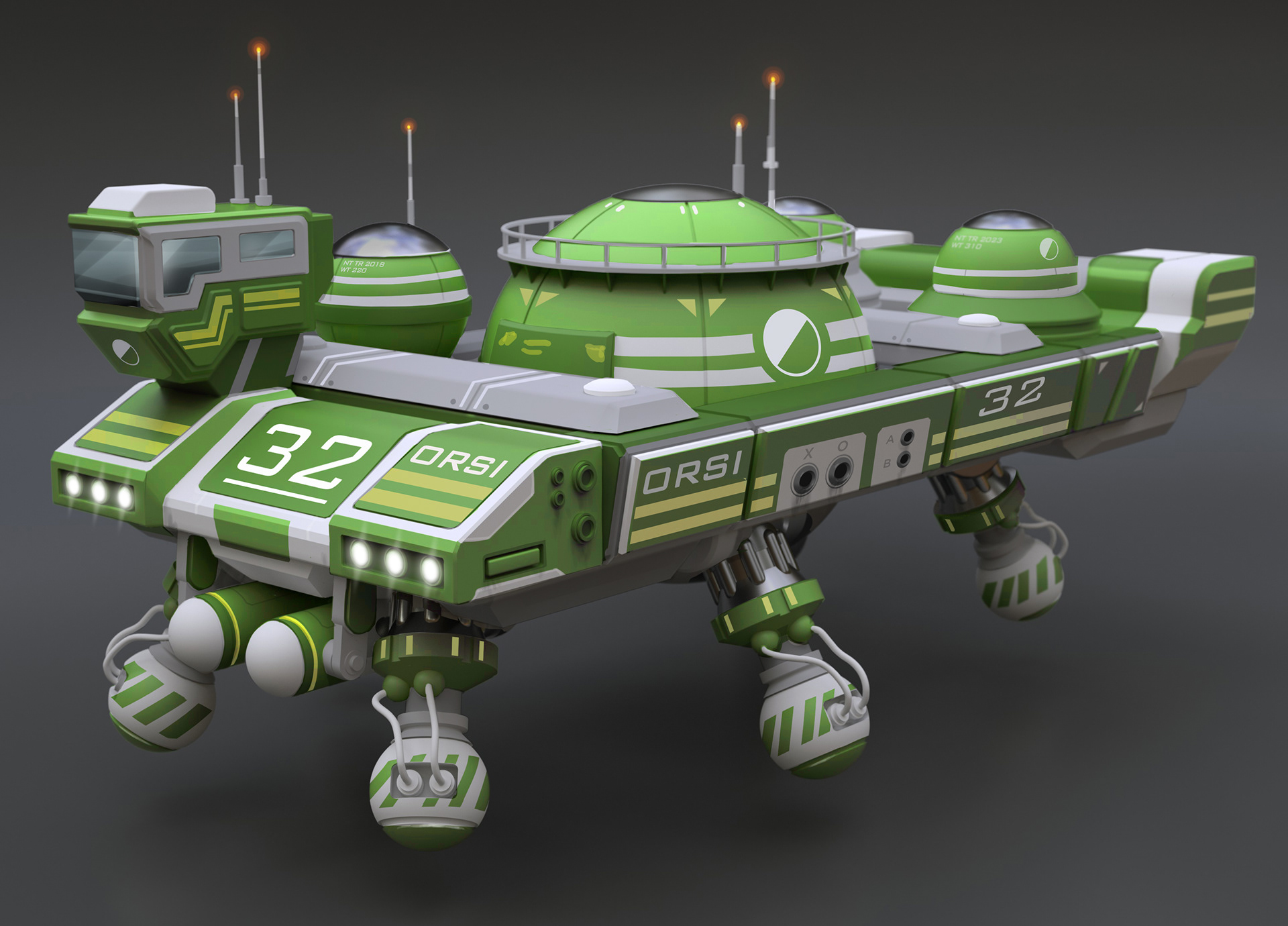 Another rapid repaint in green.