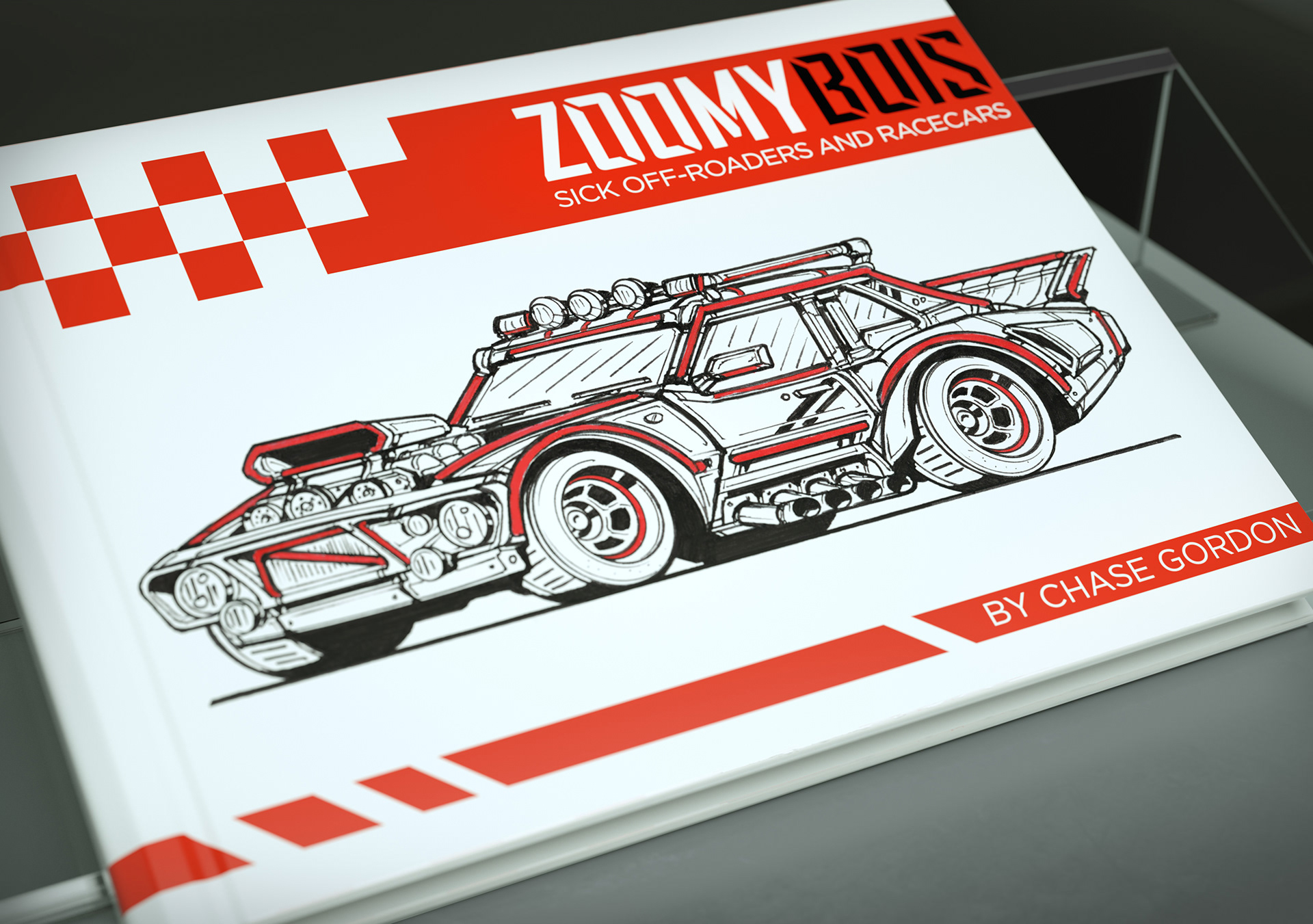 Another book concept, this time full of race cars!