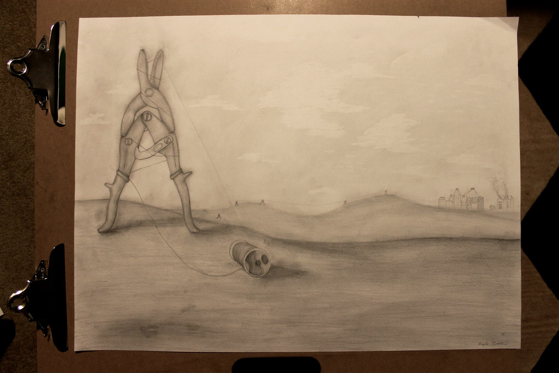 A high school drawing