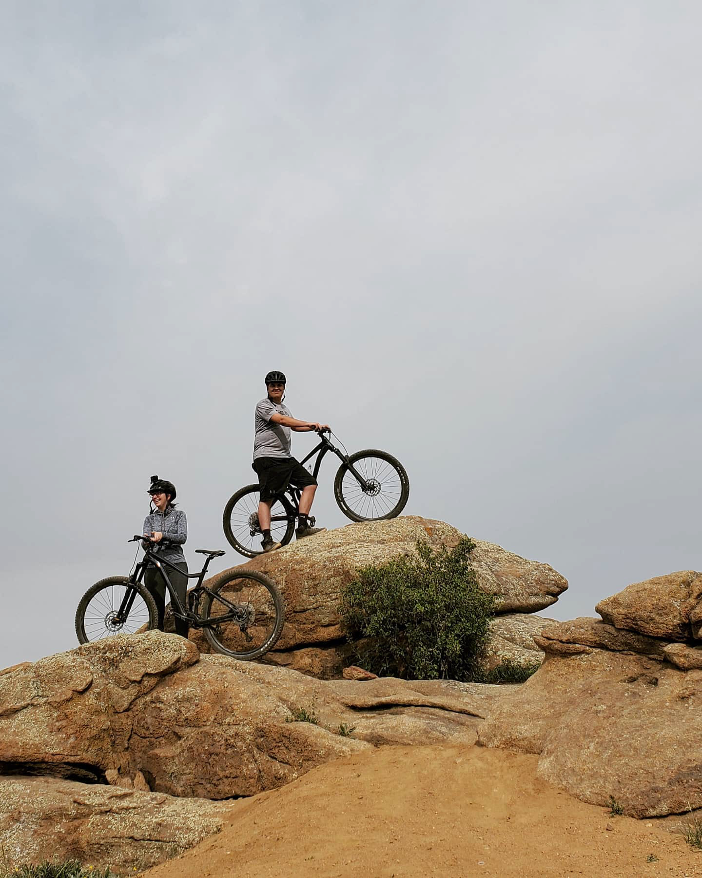 Having a blast on family vacation, mountain biking in Colorado