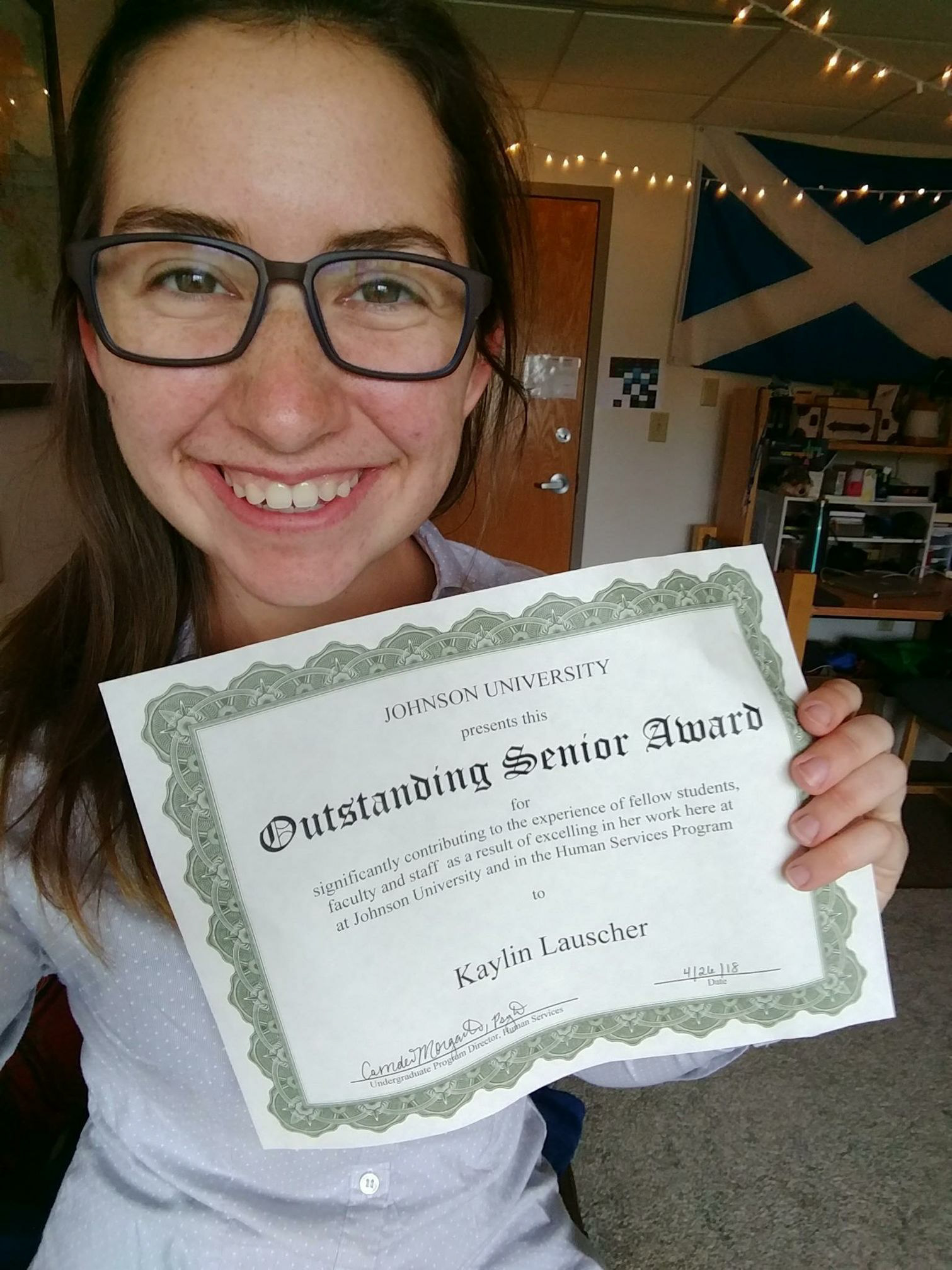 Nominated and won the Outstanding Senior Award