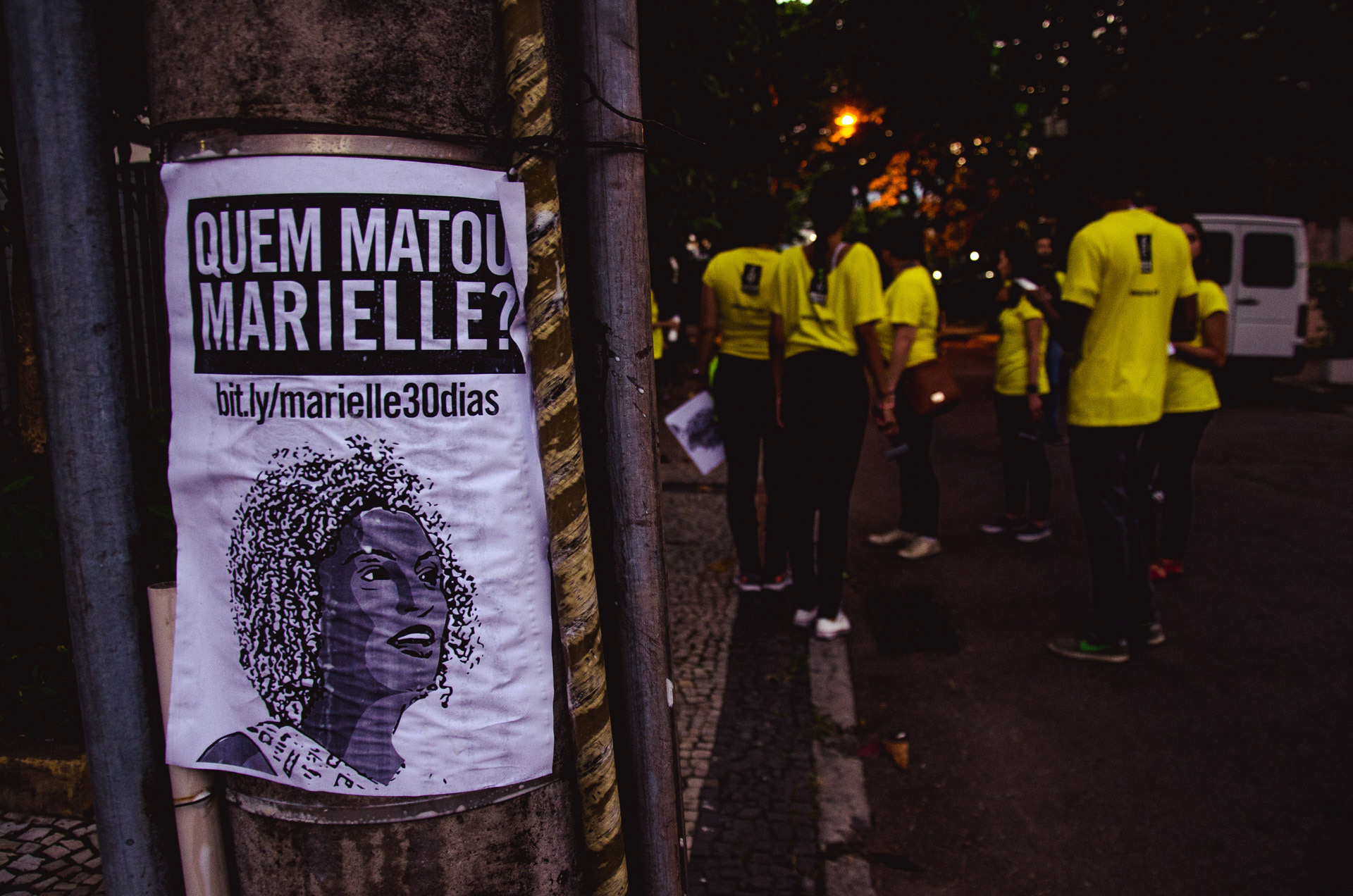 'Who Killed Marielle?' - Amnesty International Activists advocating for justice in the case of late City Councilwoman Marielle Franco's murder in March 2018 - Apr 2018