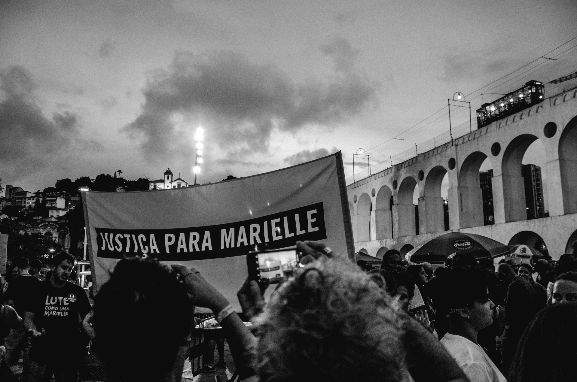 'Who Killed Marielle?' - Amnesty International Activists advocating for justice in the case of late City Councilwoman Marielle Franco's murder in March 2018 - Apr 2018