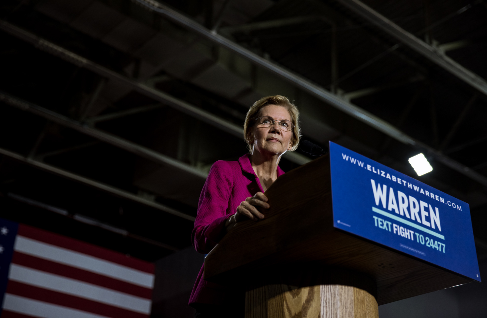 Massachusetts Sen. Elizabeth Warren delivers a speech at Clark Atlanta University honoring historic black women on Nov. 21.