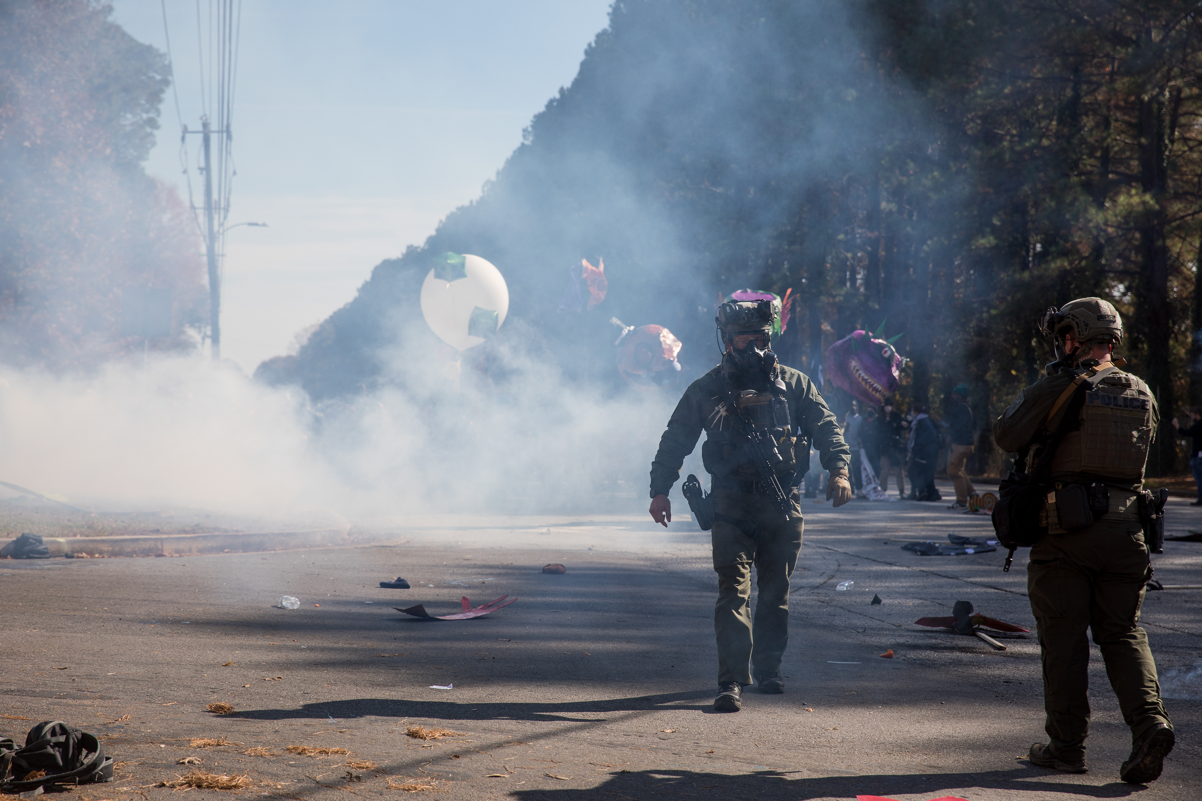 Police deploy tear gas on protesters against Atlanta's controversial public safety training center