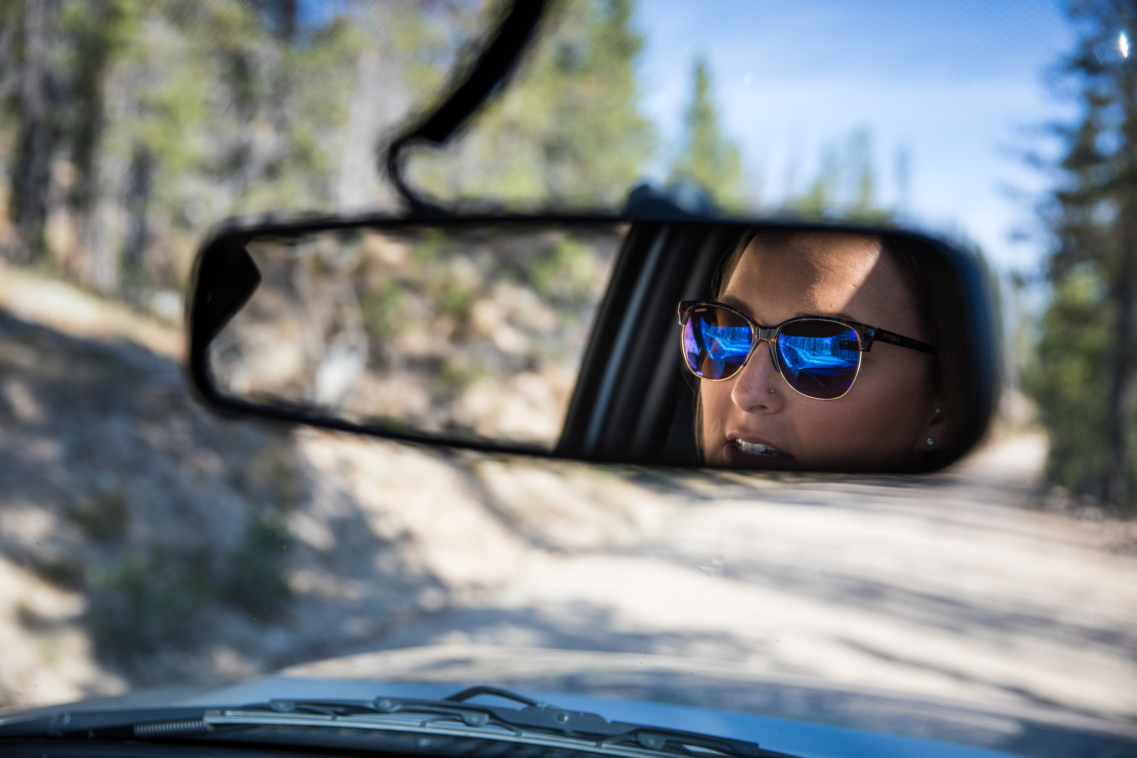 Hayley Couture, community education manager for Midas Gold Idaho, has led 48 tours of the Stibnite Mine site this summer in addition to visiting kindergarten through college level classrooms to teach about geology and mining. She drives through north Idaho to the town of Yellowpine on Jan. 7. 