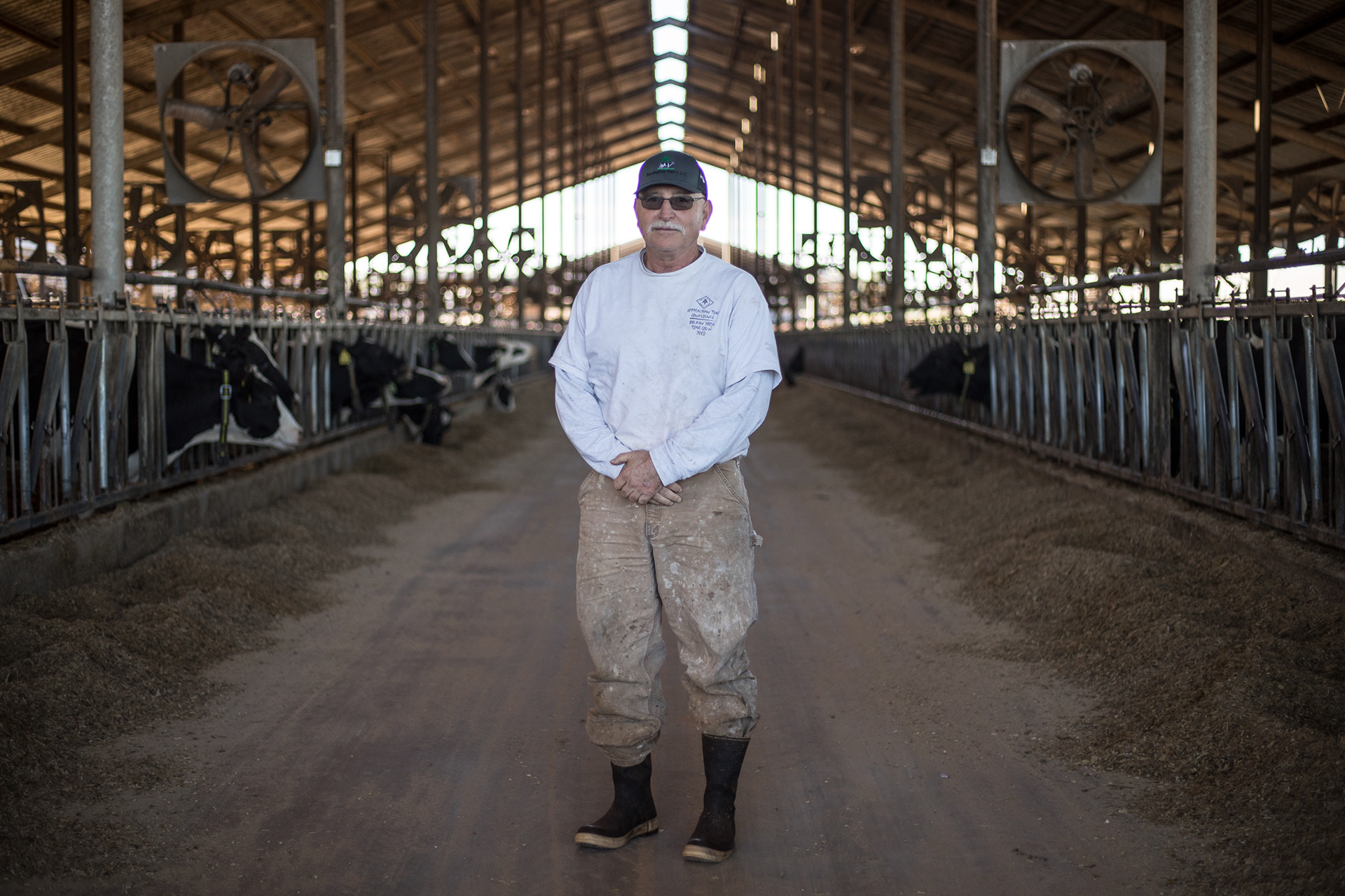 Pete Gelber, owner of Barrington Dairy in Montezuma, voices the need for a year-round migrant labor worker program for the dairy industry to address the shortage of low-labor workers for milking.