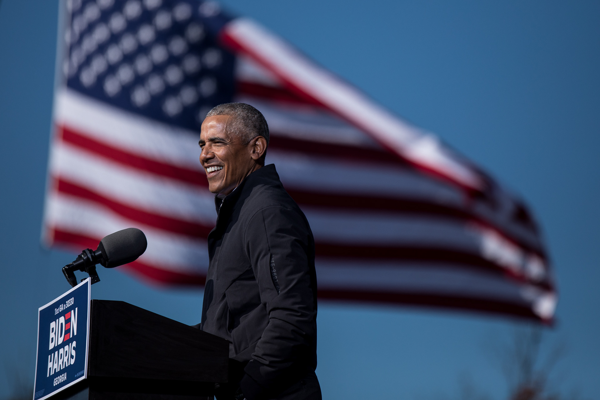 Former President Barack Obama campaigned in Atlanta on Nov. 2 — the day before the election — for presidential nominee Joe Biden, vice presidential nominee Kamala Harris and U.S. Senate hopefuls Jon Ossoff and the Rev. Raphael Warnock. 