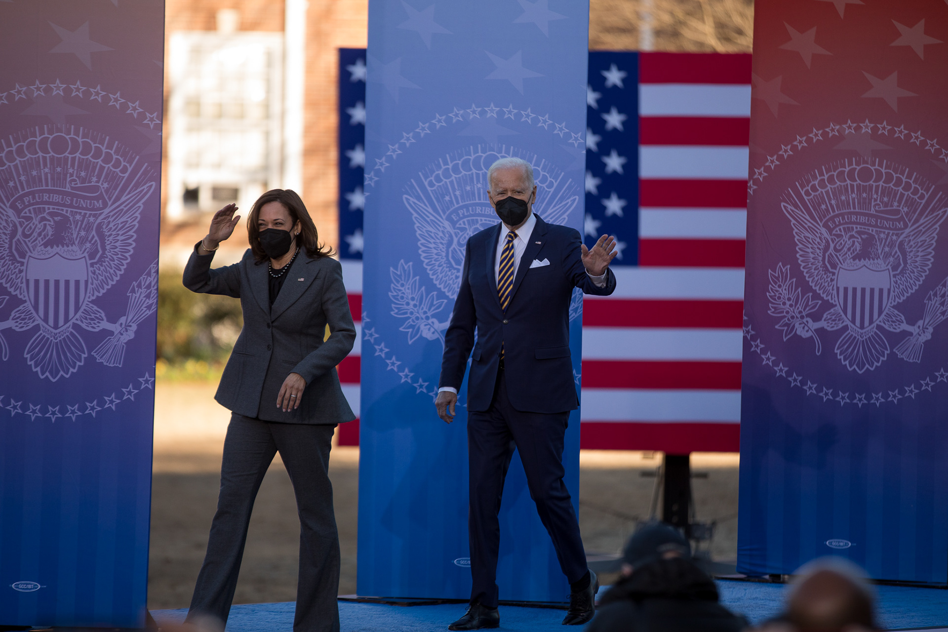 Preisdent Joe Biden and Vice President Kamala Harris visit Atlanta to up the pressure on the U.S. Senate to pass federal voting protections.
