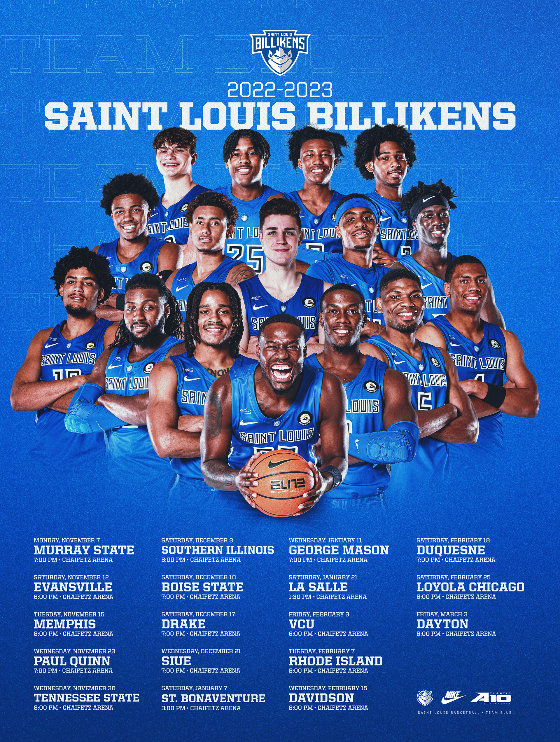 Men's Schedule Poster