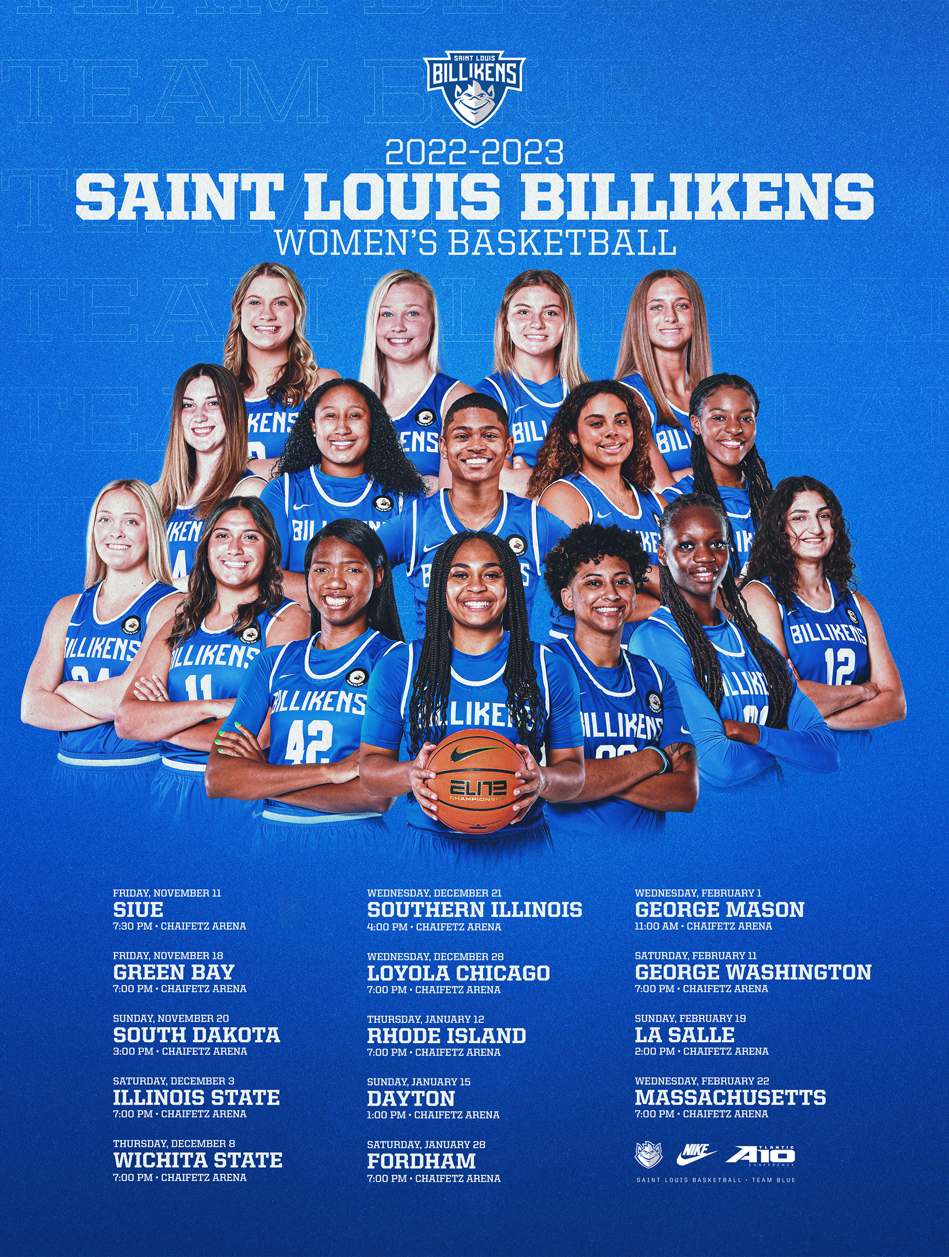 Women's Schedule Poster