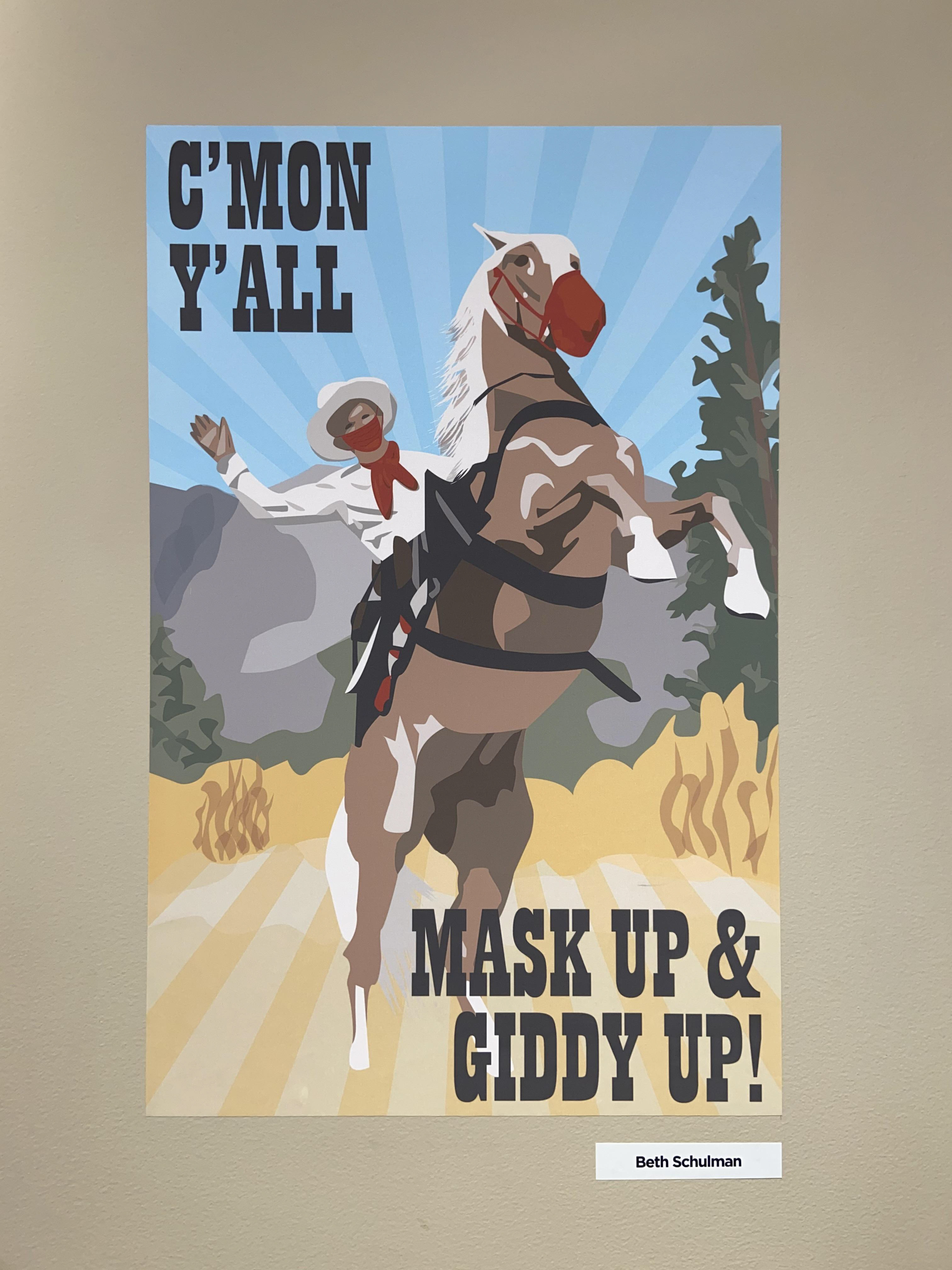 Poster on display in Upjohn Library Commons