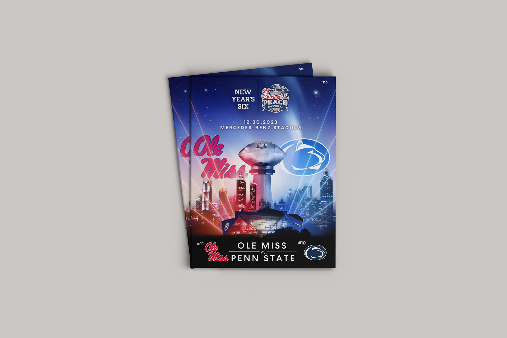 2023 Peach Bowl Program Cover