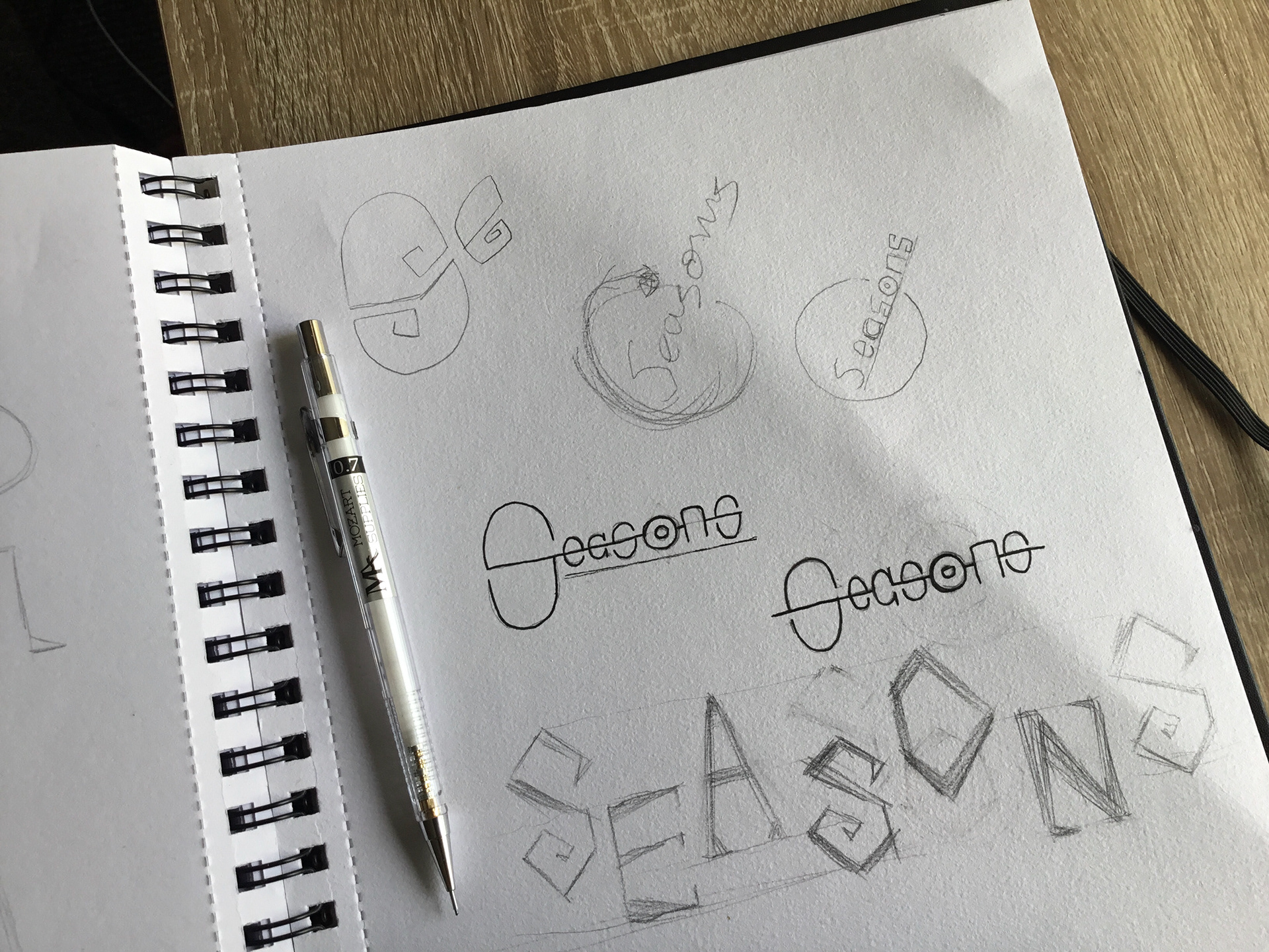 Title logo sketches