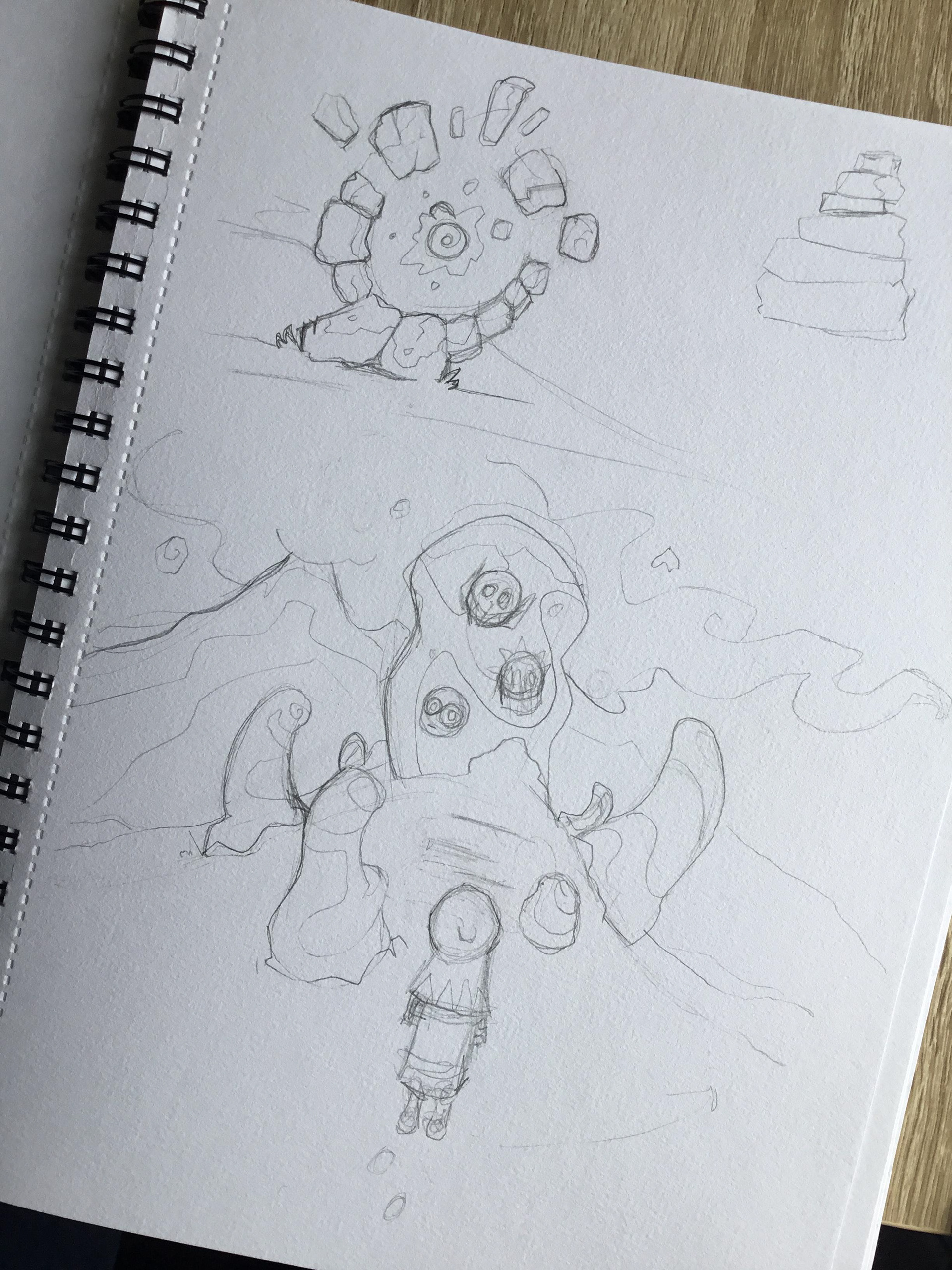 Sketches for the standing stones environment