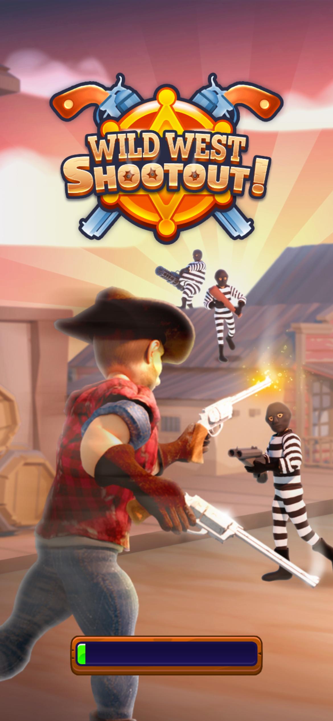 Wild West Shootout! Splash Screen and Title Logo