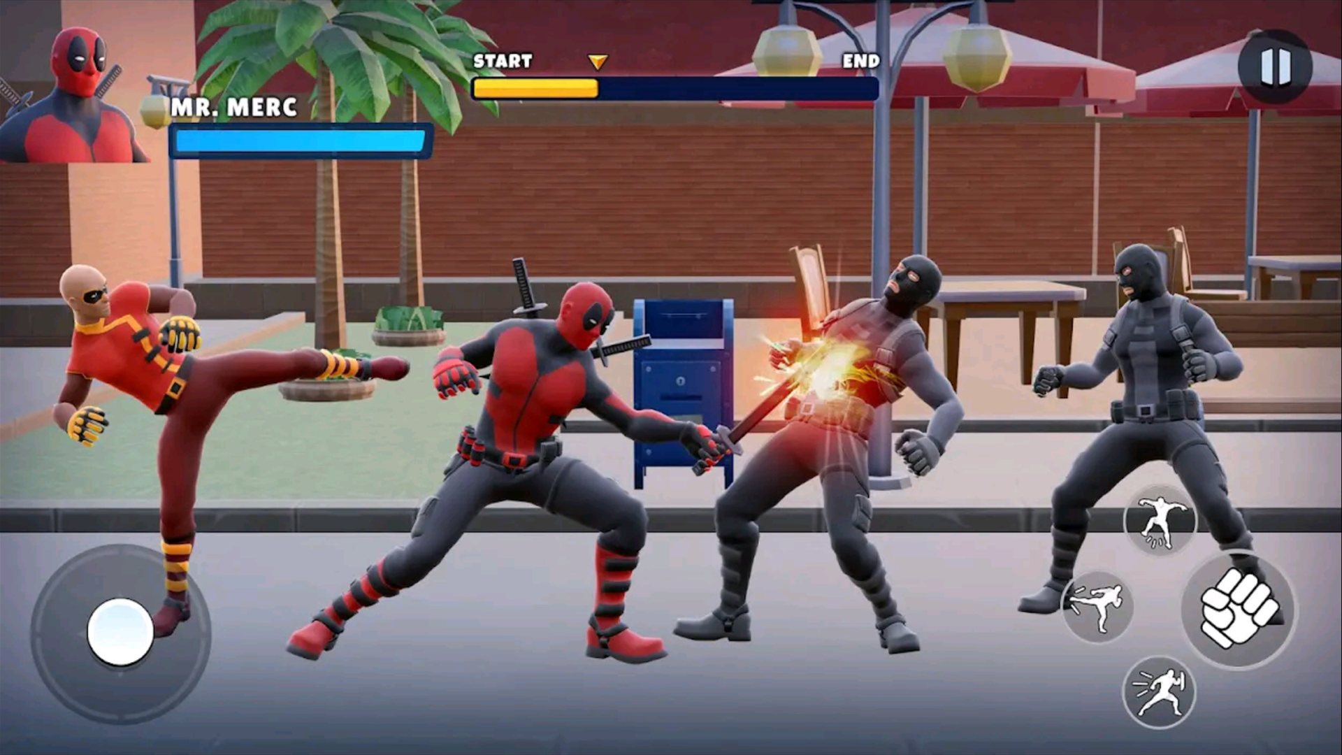 Superhero Street Fighter- Mr. Merc Screenshot