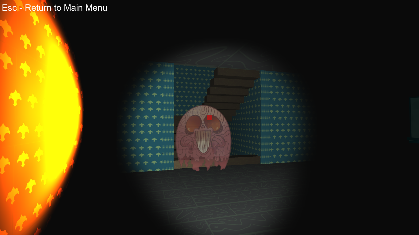 Meatball's horrific true form beneath the sheet is revealed when he begins chasing the player