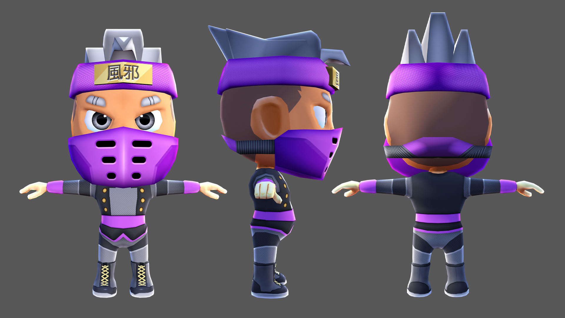 Masked Ninja Character