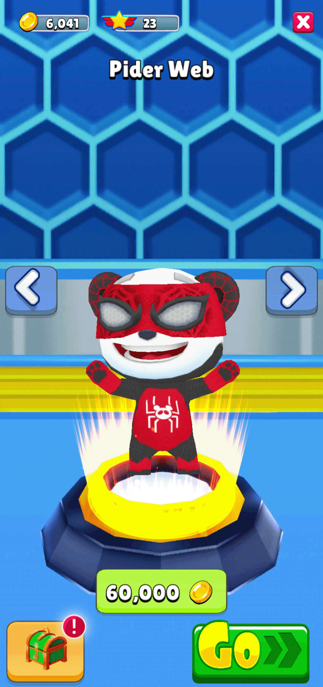 Panda Panda Hero Run Character Select