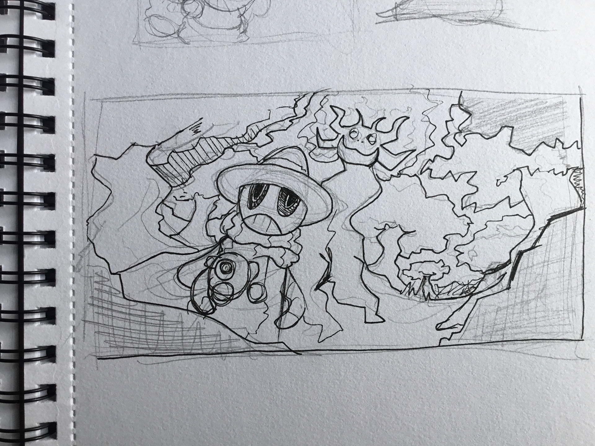 Sketch of Autumn's forest