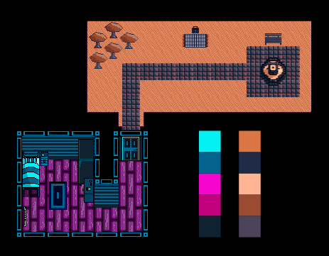 Developed top-down level layout