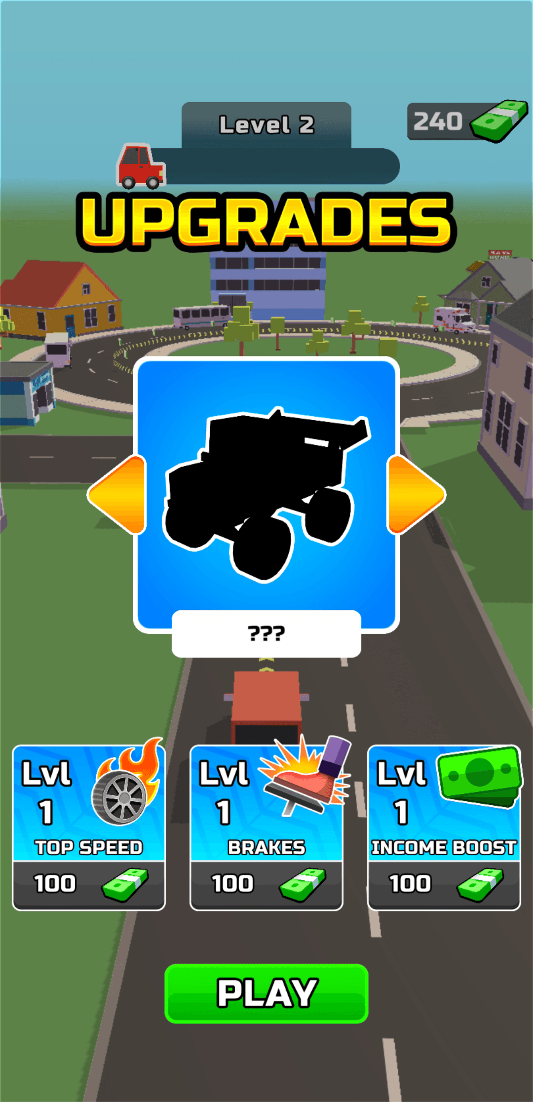Upgrade UI (Unlockable Cars)