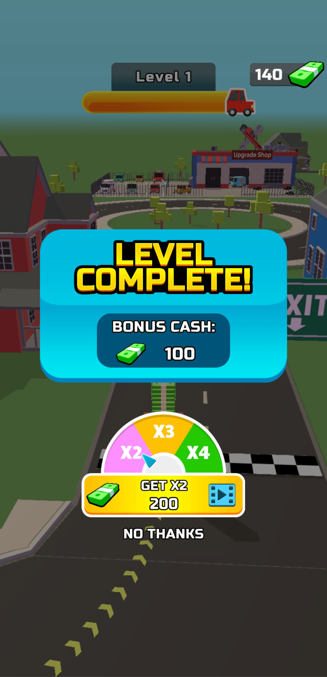 End Level Screen