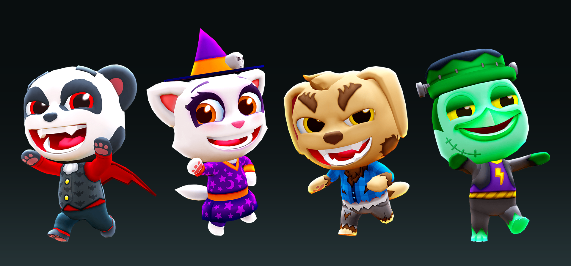 Panda Panda Halloween Event Characters