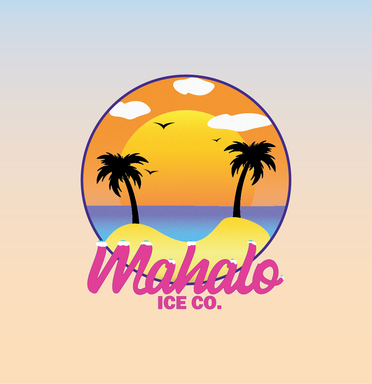 Mahalo Ice Co. Logo