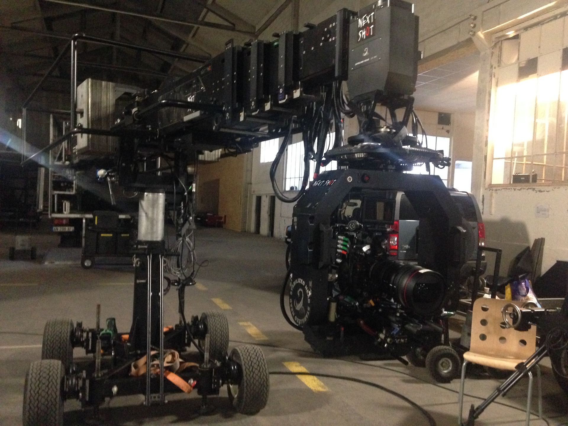 réal tournage technocrane