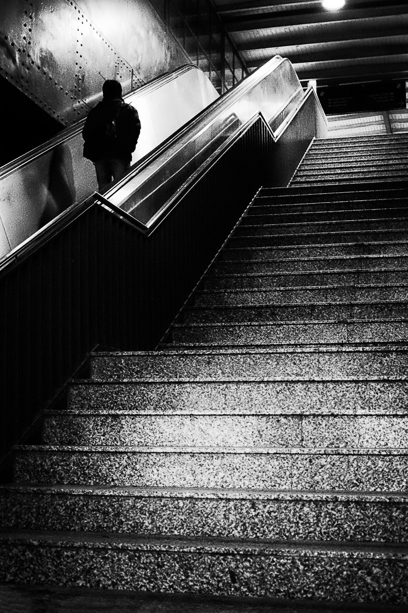 Lone Figure a study in B&W #7 