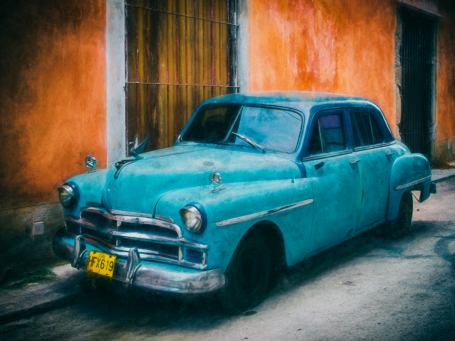 Painterly impressionistic digital art  image