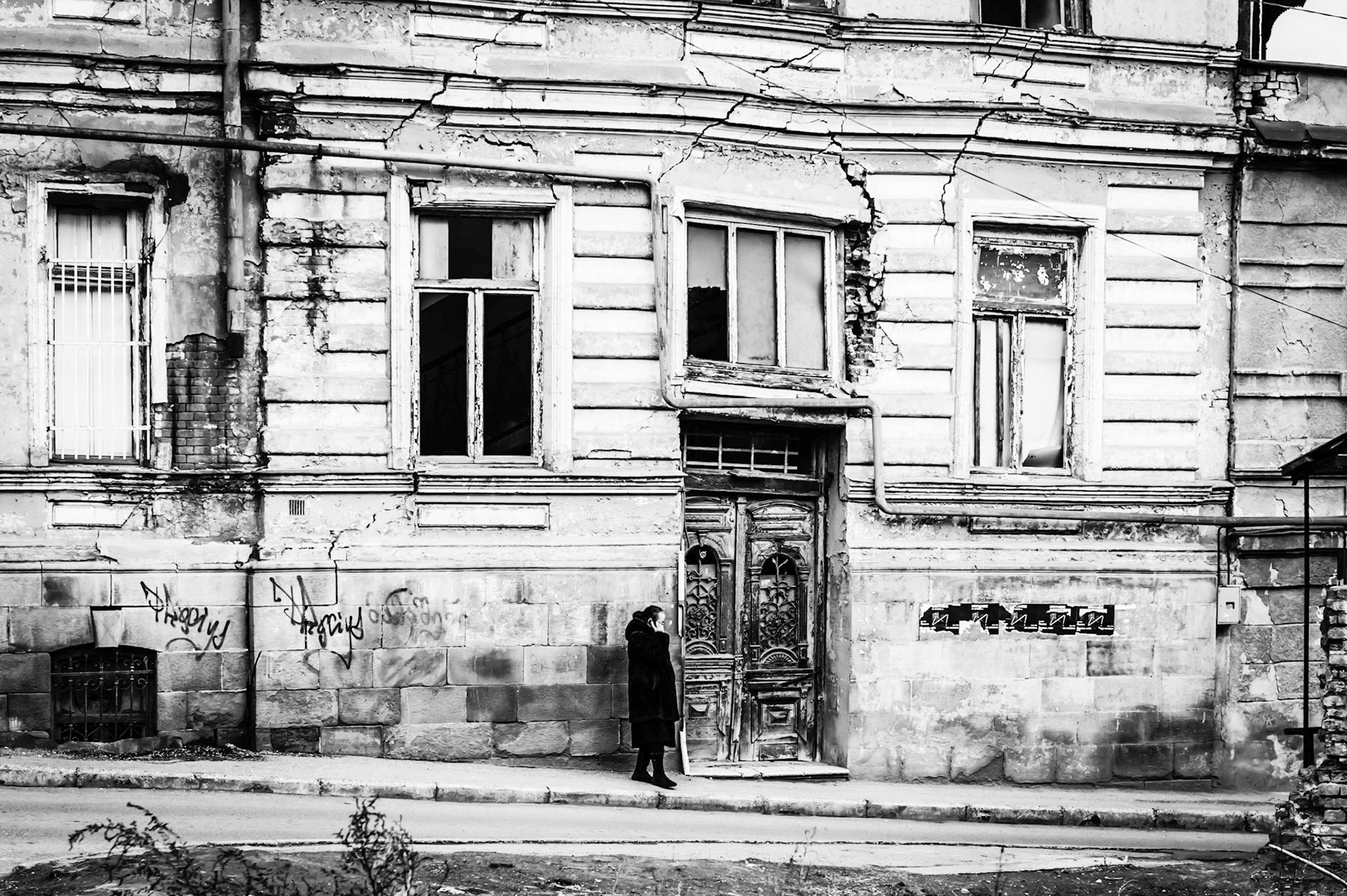 Lone Figure a study in B&W #16