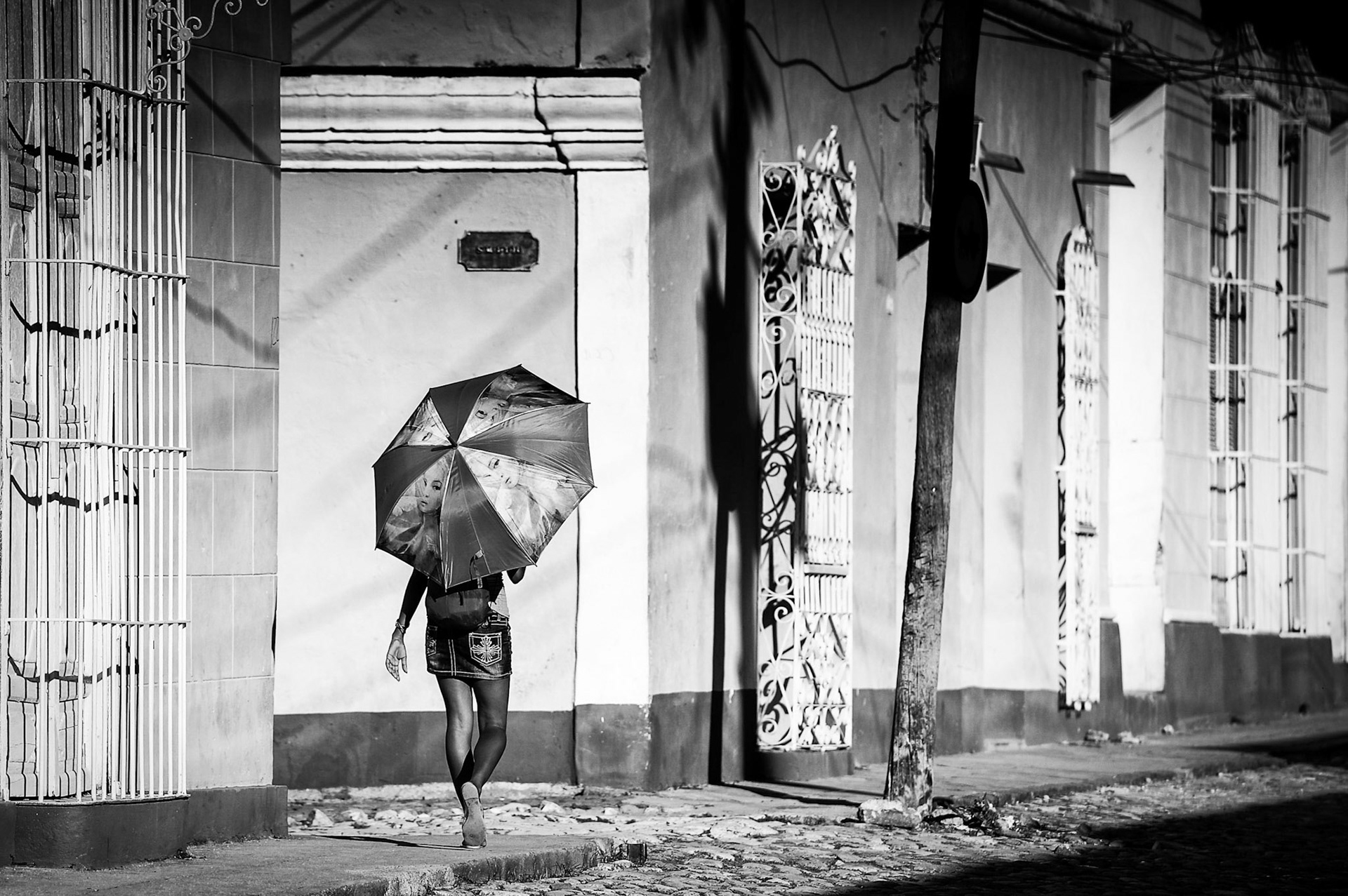 Lone Figure a study in B&W 