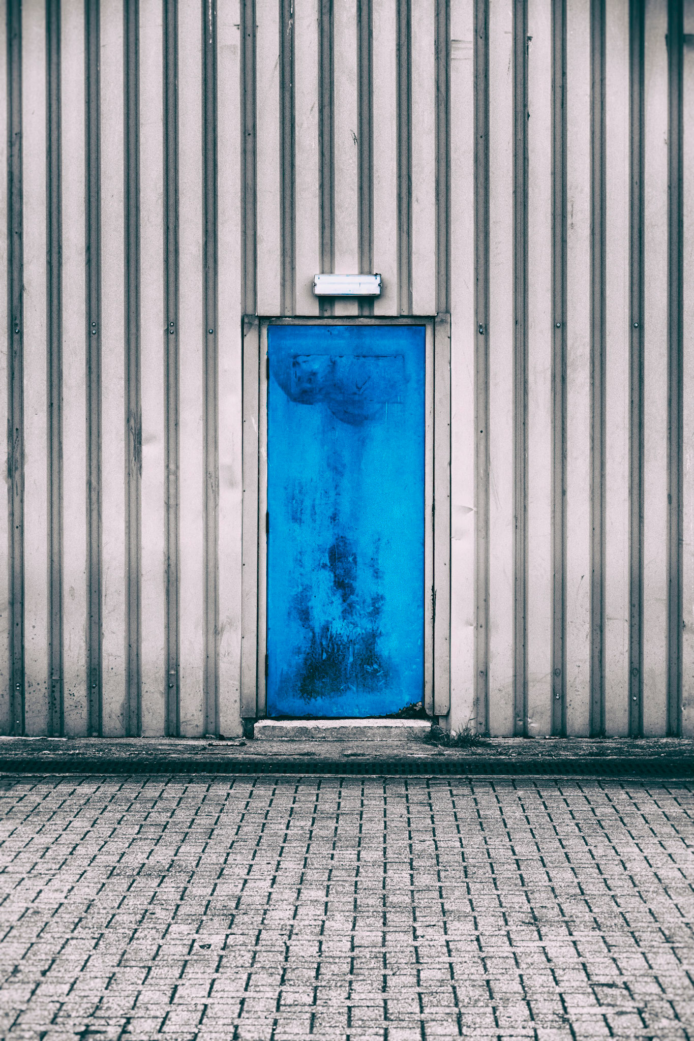 The blue door