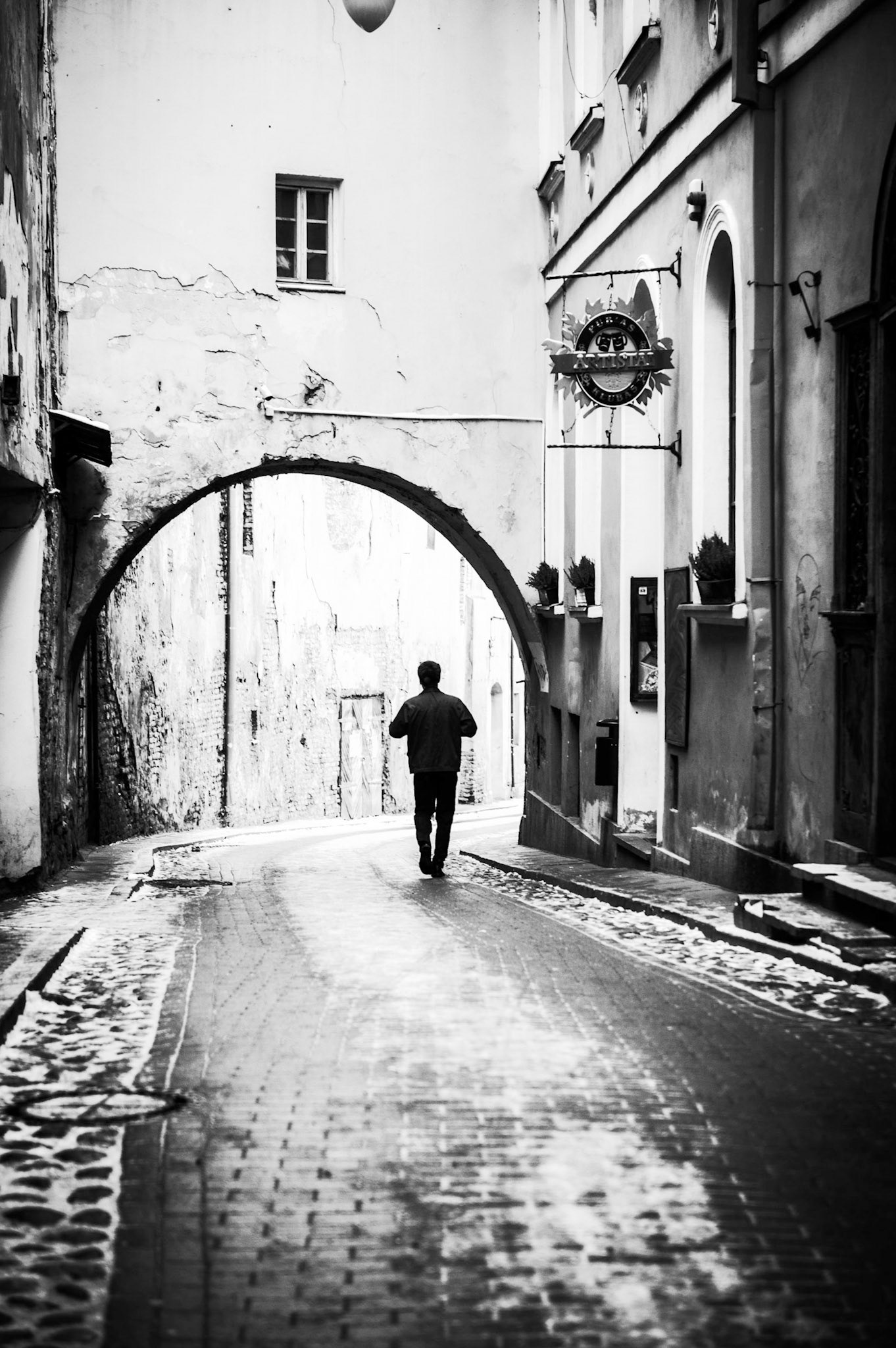 Lone Figure a study in B&W #10 