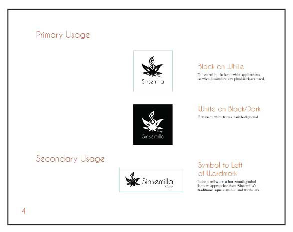 Clear space page from branding manual