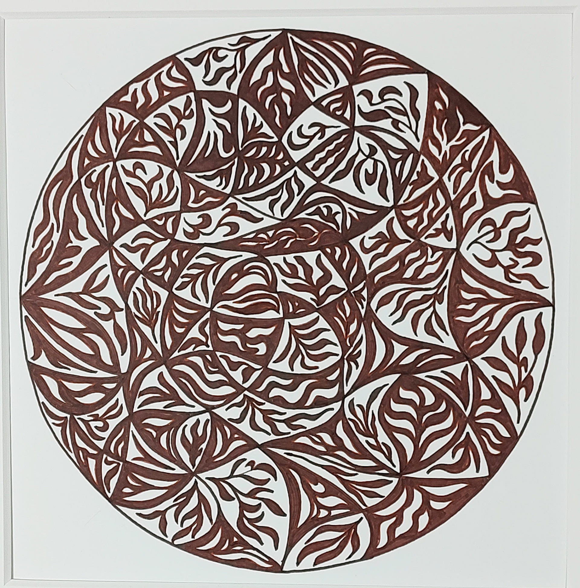 FLORAL IN BROWN
