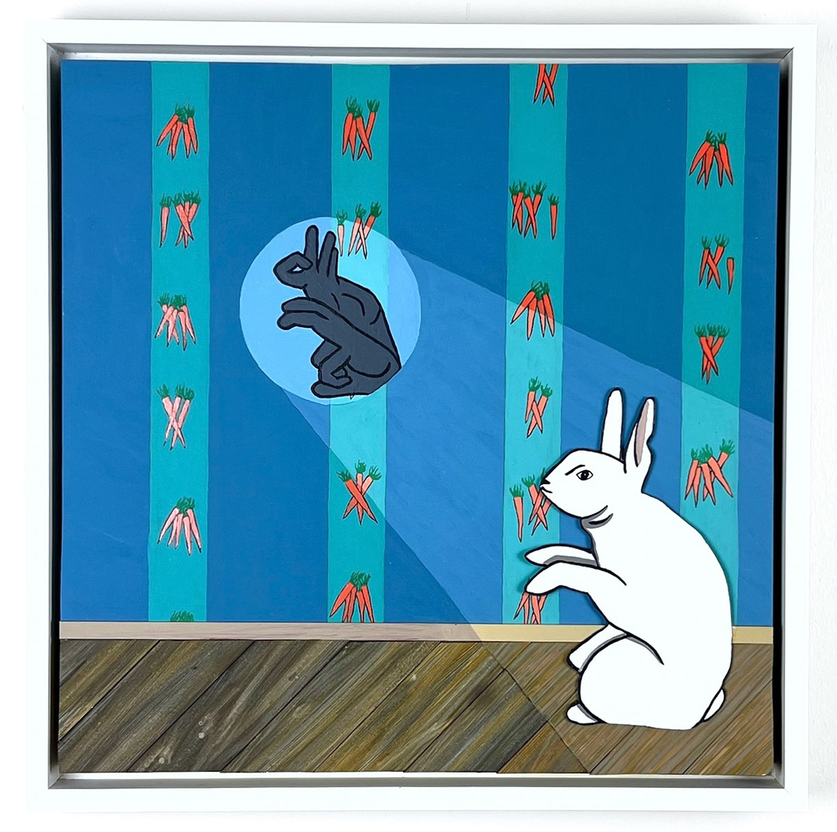 RABBIT MAKES FINGER PUPPET