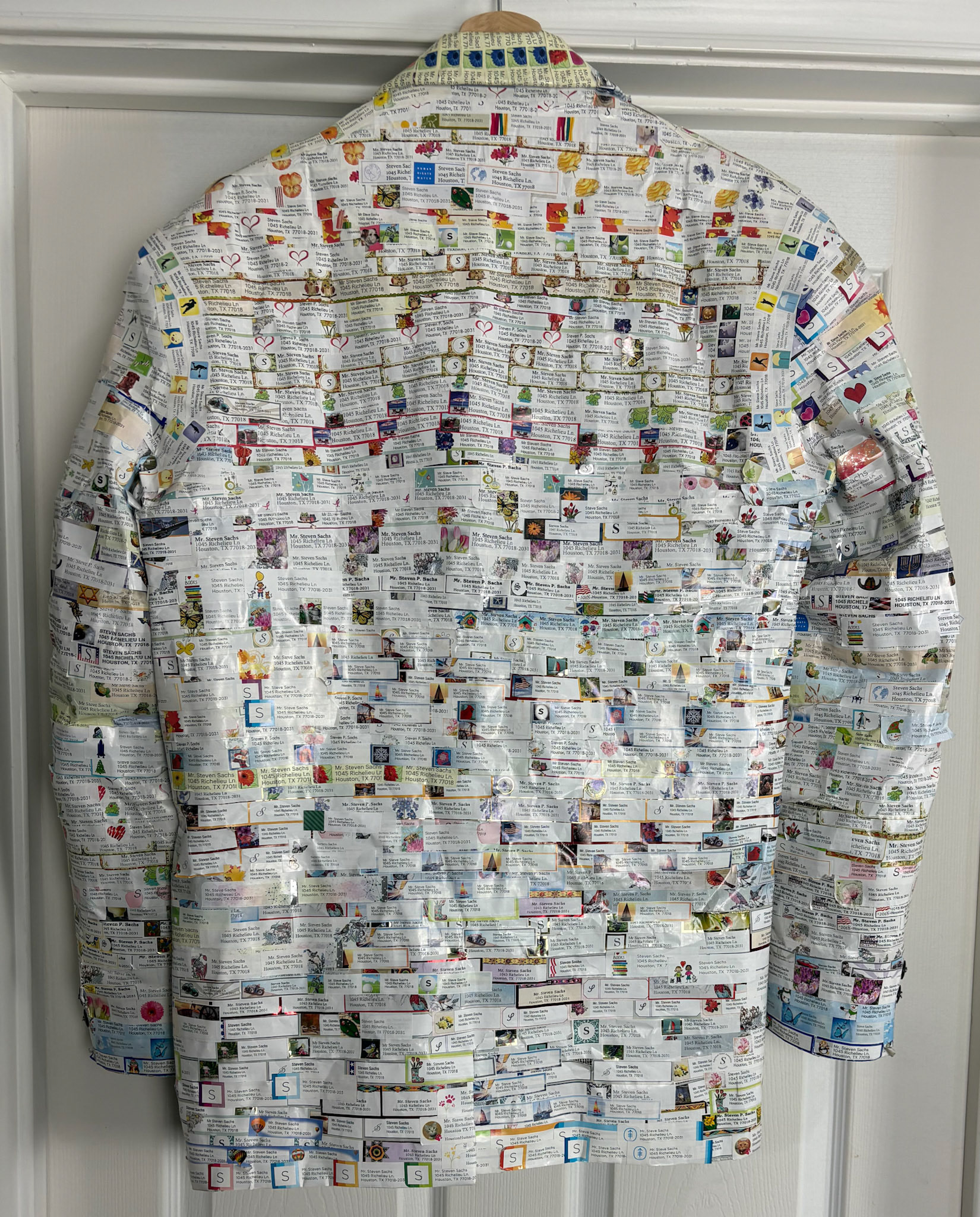 MAILING LABEL JACKET - FROM THE BACK