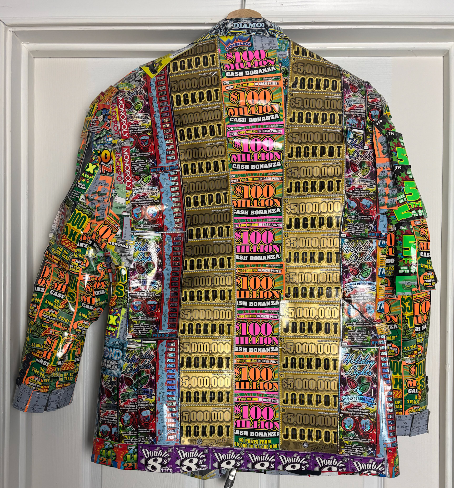 LOTTERY TICKET JACKET - FROM BACK