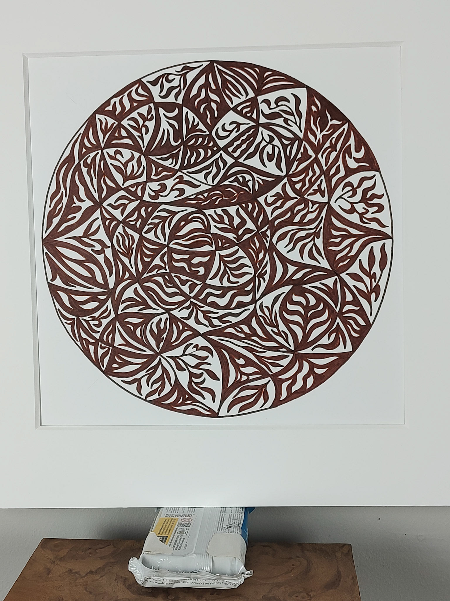 FLORAL IN BROWN