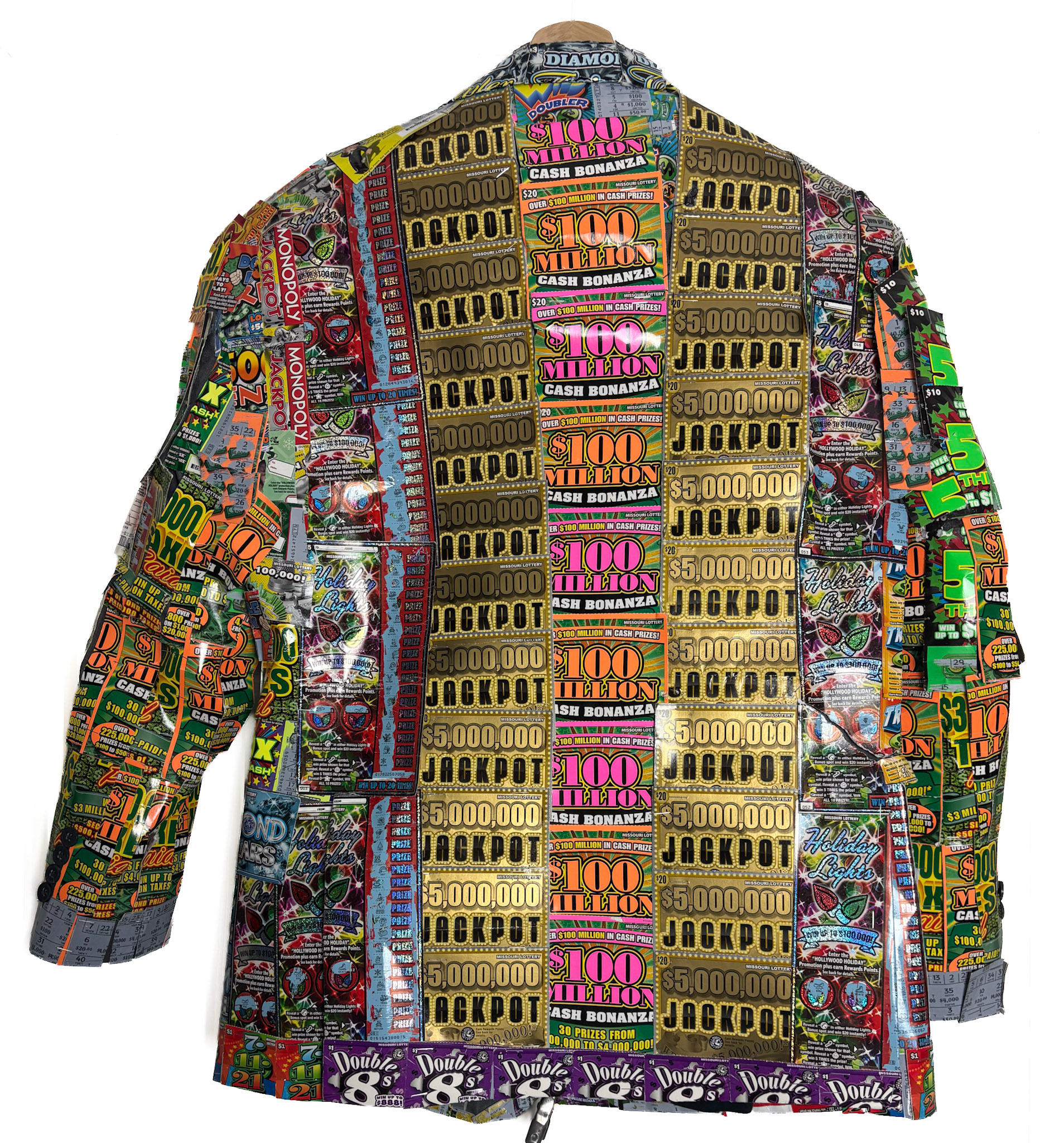 LOTTERY TICKET JACKET - FROM BACK