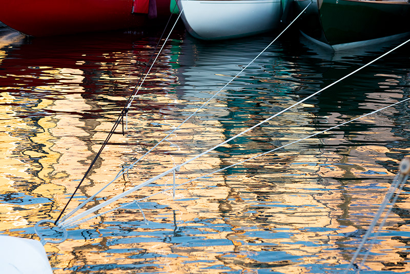 Reflet au coucher